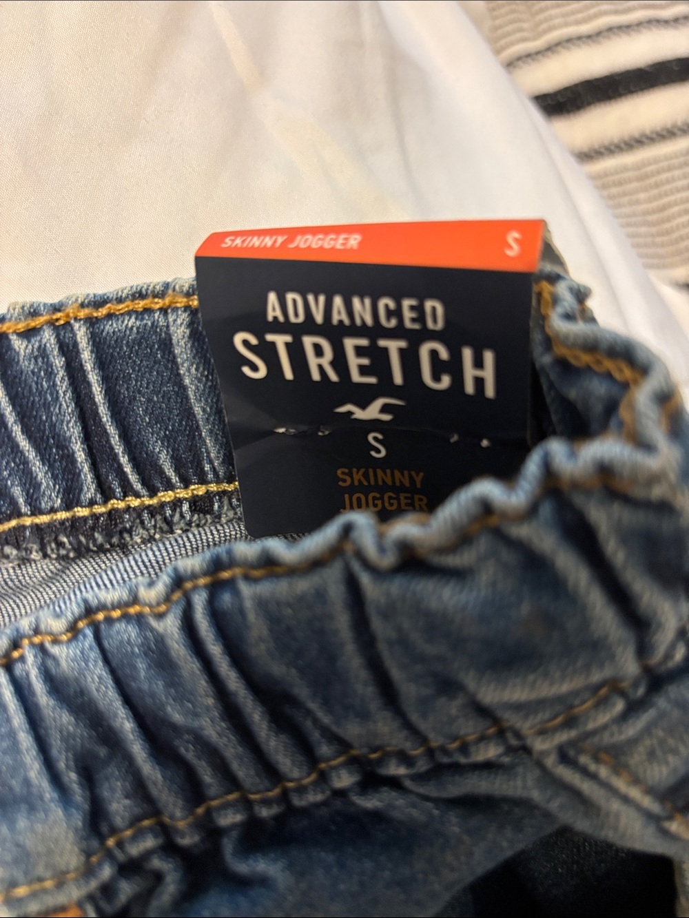 Hollister Skinny Jogger Men's Skinny Jeans in Dark Blue Wash advance stretch S - Picture 6 of 6